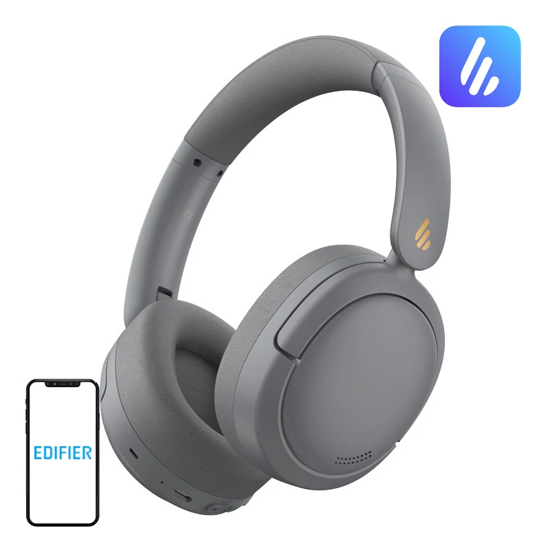 Edifier W800BT Pro vezeték nélküli, zajszűrős fejhallgató (hamu szürke)