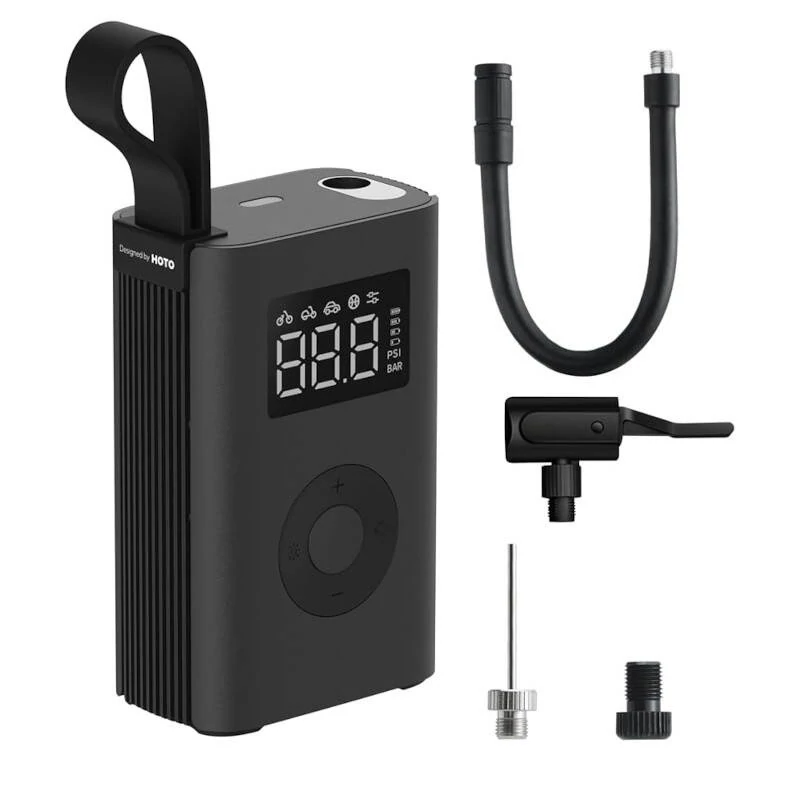 HOTO QWCQA001 hordozható kompresszor, elektromos pumpa (10.3 bar, 150 PSI, 2000mAh)