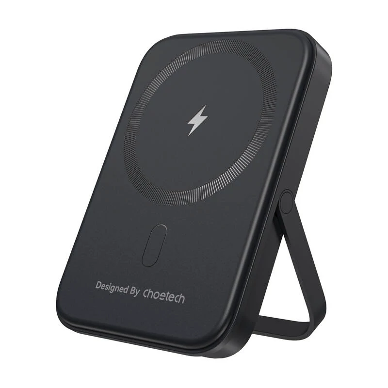 Choetech B742 5000mAh 20W PD mágneses powerbank állvánnyal (fekete)