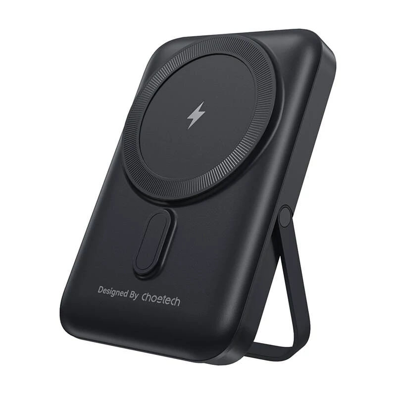 Choetech B743 10000mAh 20W PD mágneses powerbank állvánnyal (fekete)