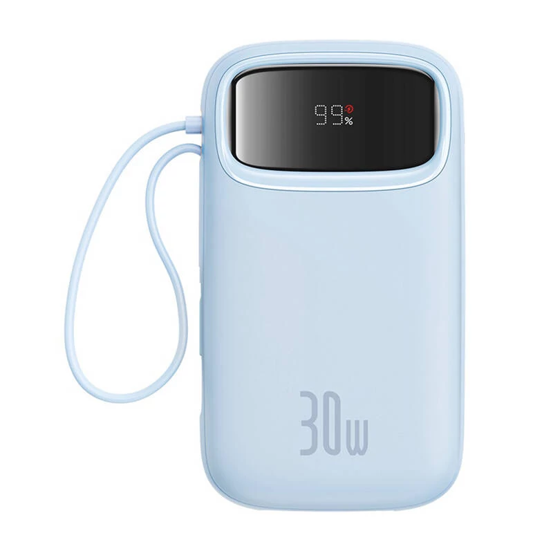 Baseus QPow2 20000mAh Powerbank, 30W, 2x USB-C csatlakozó (kék)