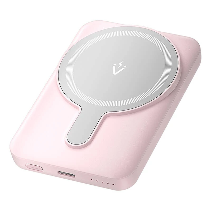 Vention FHSP0 5000mAh mágneses 20W powerbank (rózsaszín)