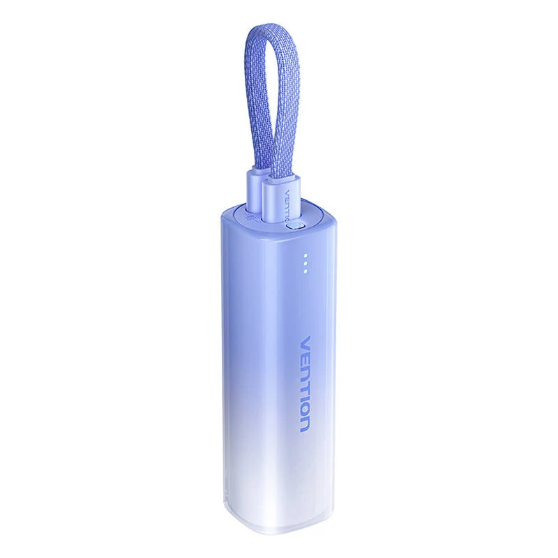 Vention FHWL0 hordozható töltő 5000mAh 20W + USB-C - Lightning kábellel (kék)