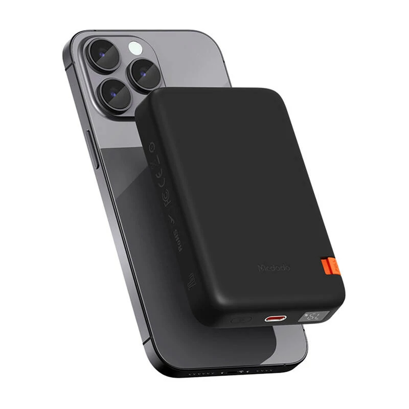Mcdodo MC-5101 mágneses hordozható töltő állvánnyal 10000mAh, 20W (fekete)
