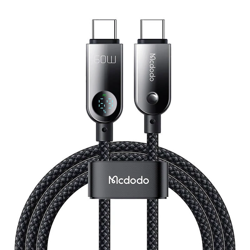 Mcdodo CA-4780 USB-C - USB-C 60W Adatkábel 1,2 méteres (fekete)