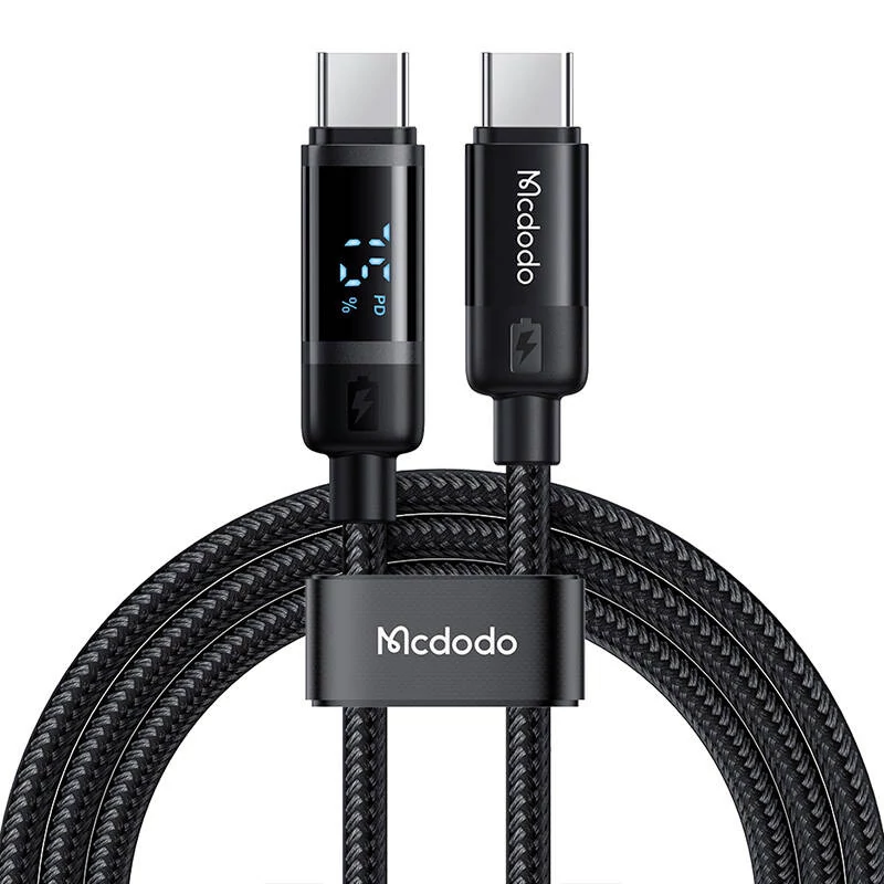 Mcdodo CA-5780 USB-C - USB-C 60W Adatkábel 1,2 méteres (fekete)