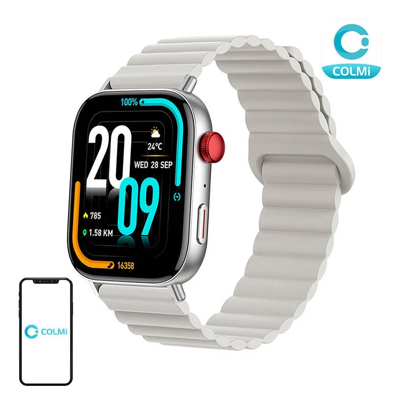 Colmi C8 Max Okosóra Mágneses Pánttal (Ezüst)