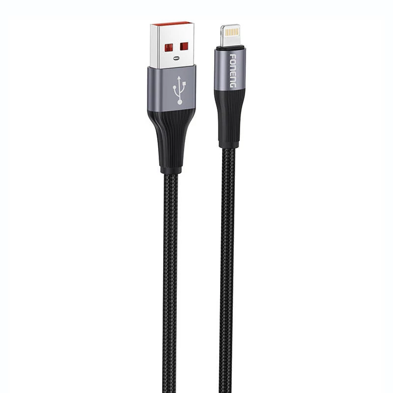 Foneng X112 USB-A - Lightning kábel 2.4A, 1m (fekete)