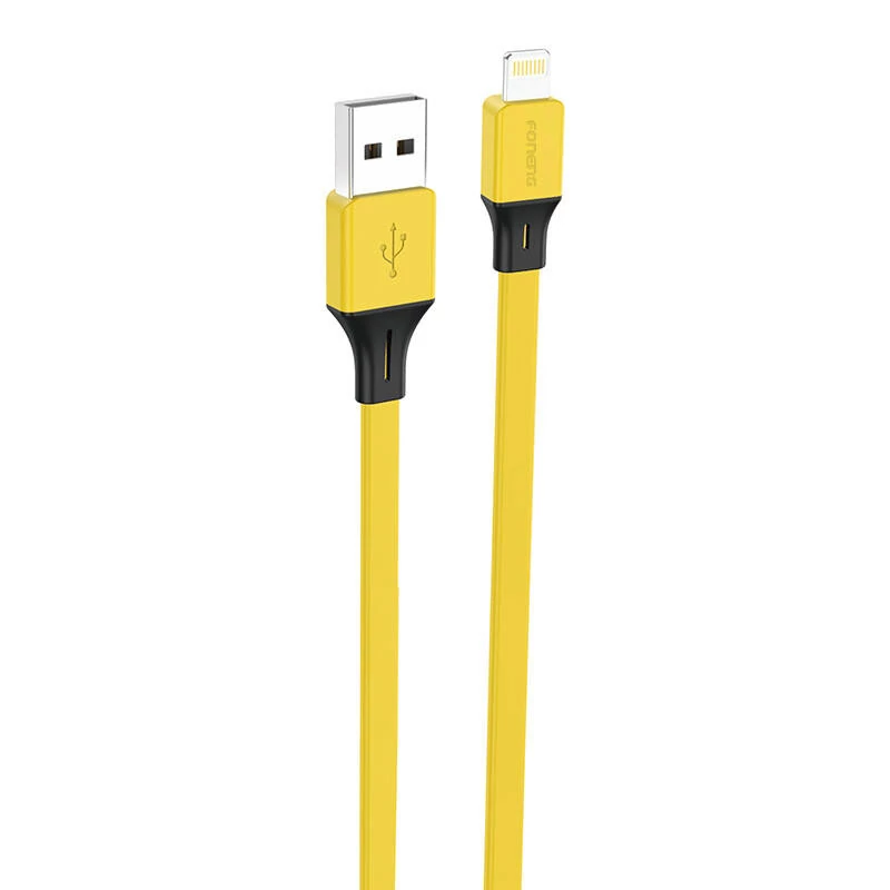 Foneng X96 USB-A - Lightning kábel 2.4A, 1m (sárga)
