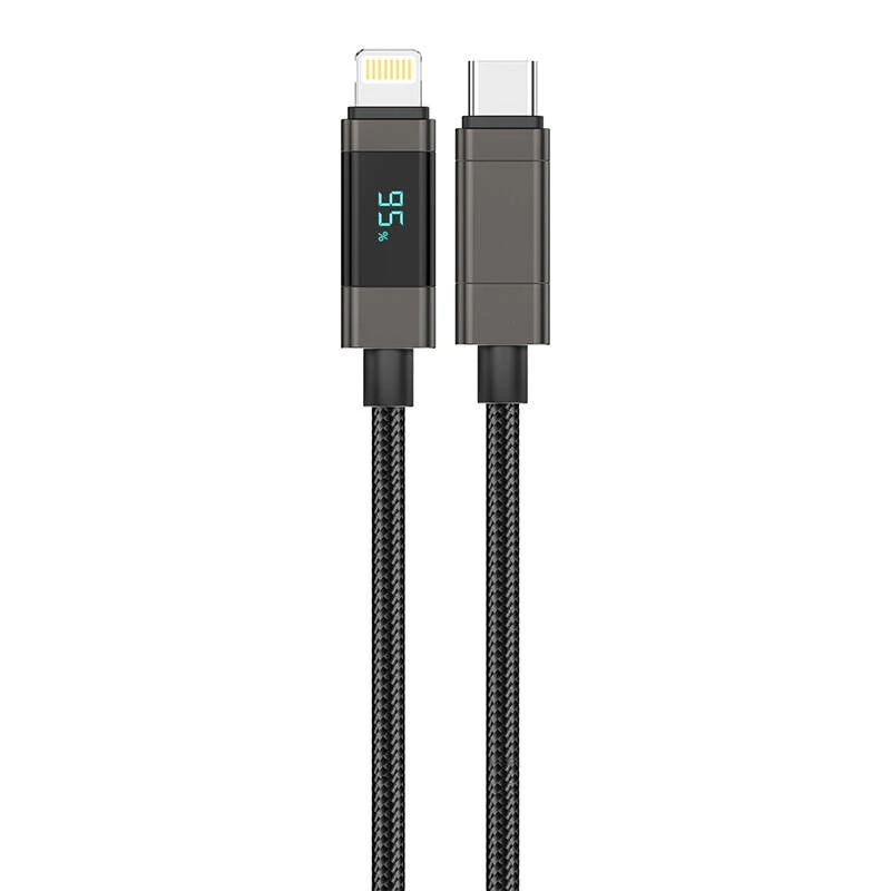 Foneng XS05 PD27W USB-C - Lightning kábel (Fekete)