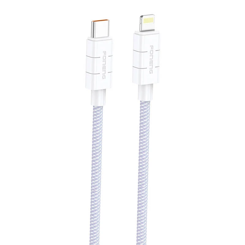 Foneng XS02 USB-C - Lightning Kábel PD27W, 1,2 méteres (Ibolya)
