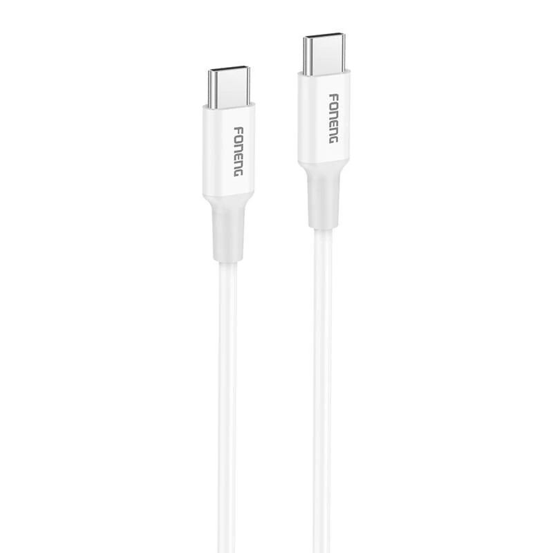 Foneng X106 60W USB-C - USB-C kábel 1,2m (fehér)