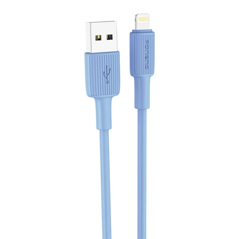 Foneng X100 USB-A - Lightning kábel 2.4A, 1,2m (kék)