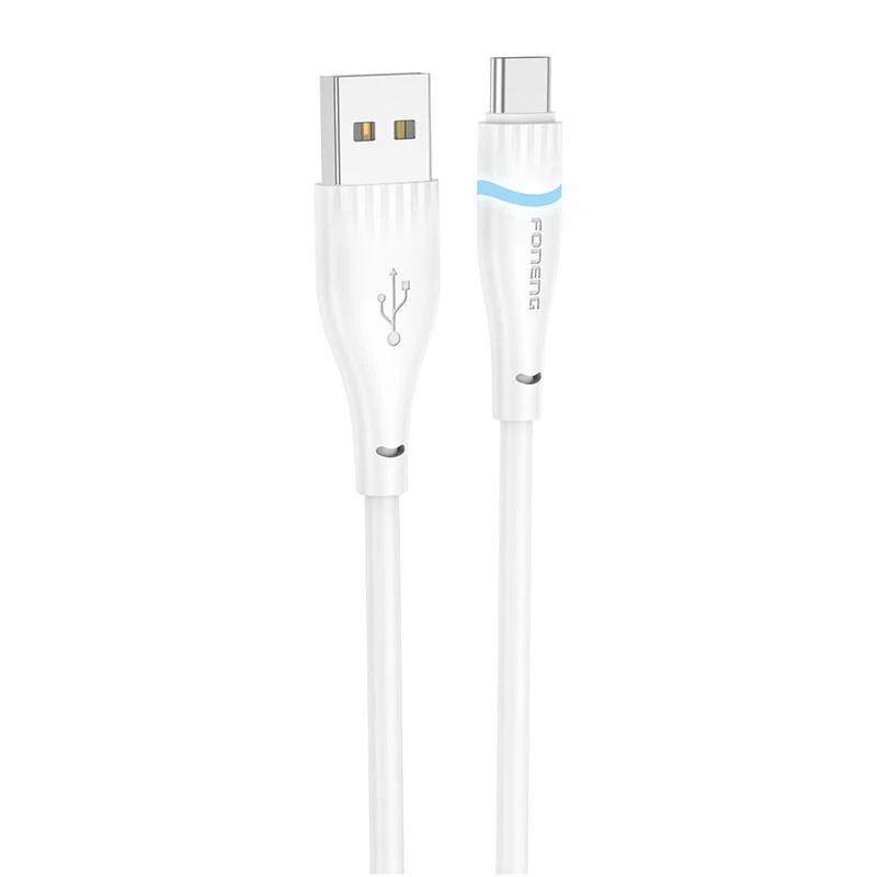 Foneng X101 USB-A - USB-C kábel 3A, 1,2m (fehér)