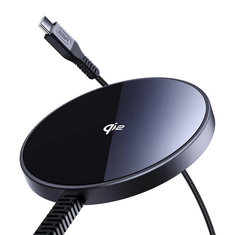 ESR Qi2 mini vezeték nélküli töltő (HaloLock) (fekete)