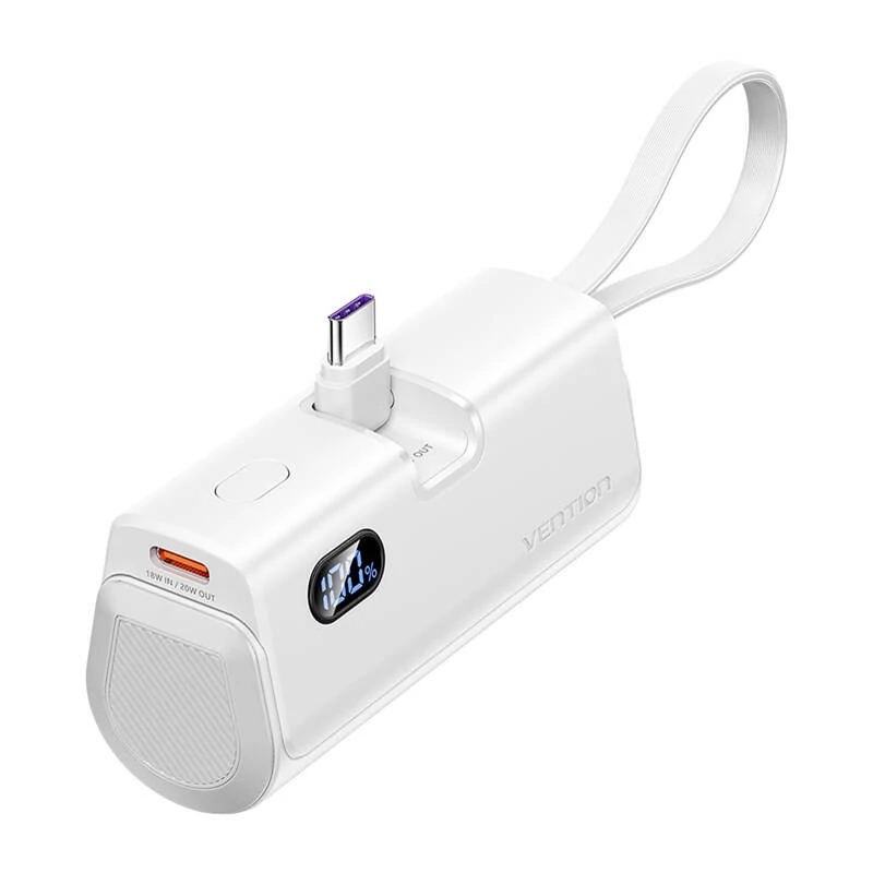 Vention Powerbank  LED kijelző 4800mAh 22.5W FHQW0 (fehér)
