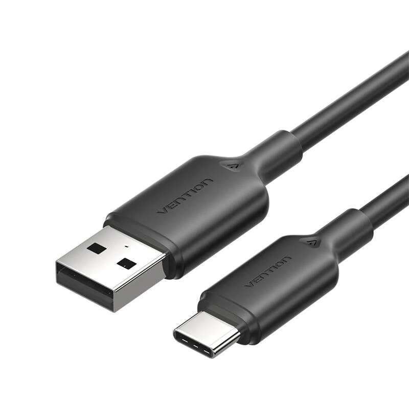 Vention CTQBF USB 2.0 A - USB-C 3A kábel  1M (fekete)