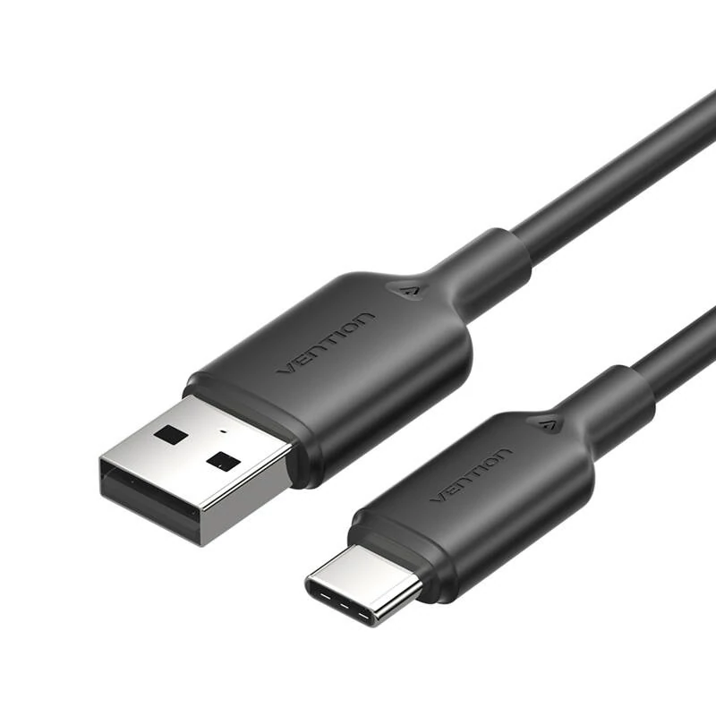 Vention CTQBH USB 2.0 A - USB-C 3A kábel  2M (fekete)