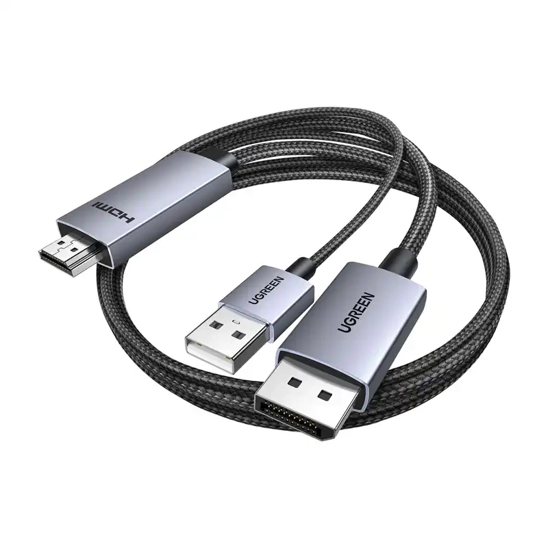 Ugreen HD169 DisplayPort-HDMI kábel 4K 60Hz 2m (fekete)