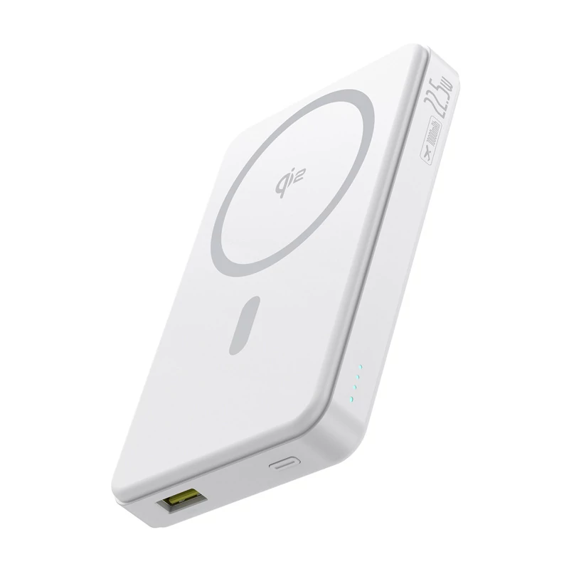 Baseus Airpow2 Qi2 mágneses powerbank 10000mAh 22.5W (fehér)