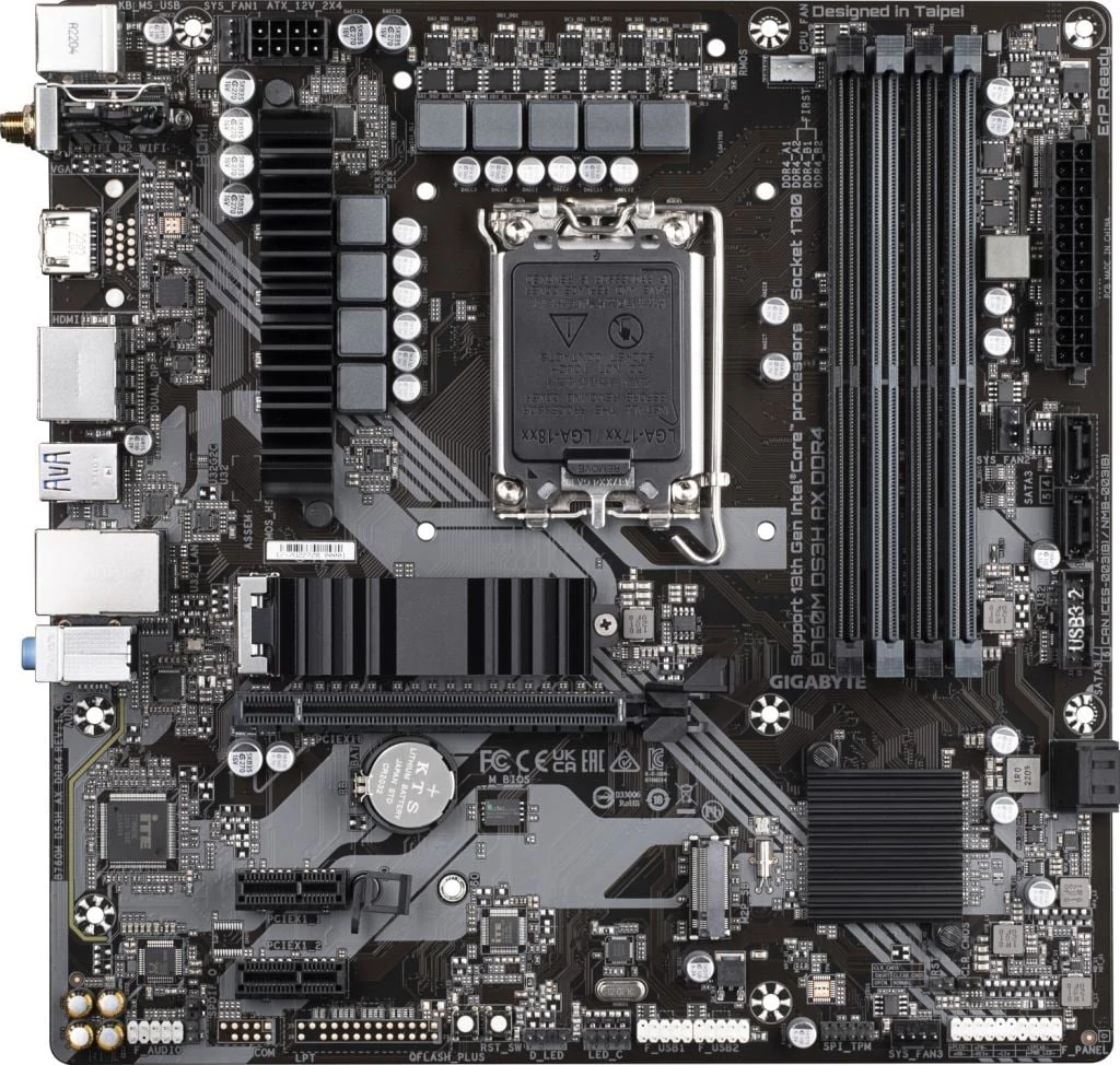 Gigabyte B760M DS3H AX DDR4 alaplap